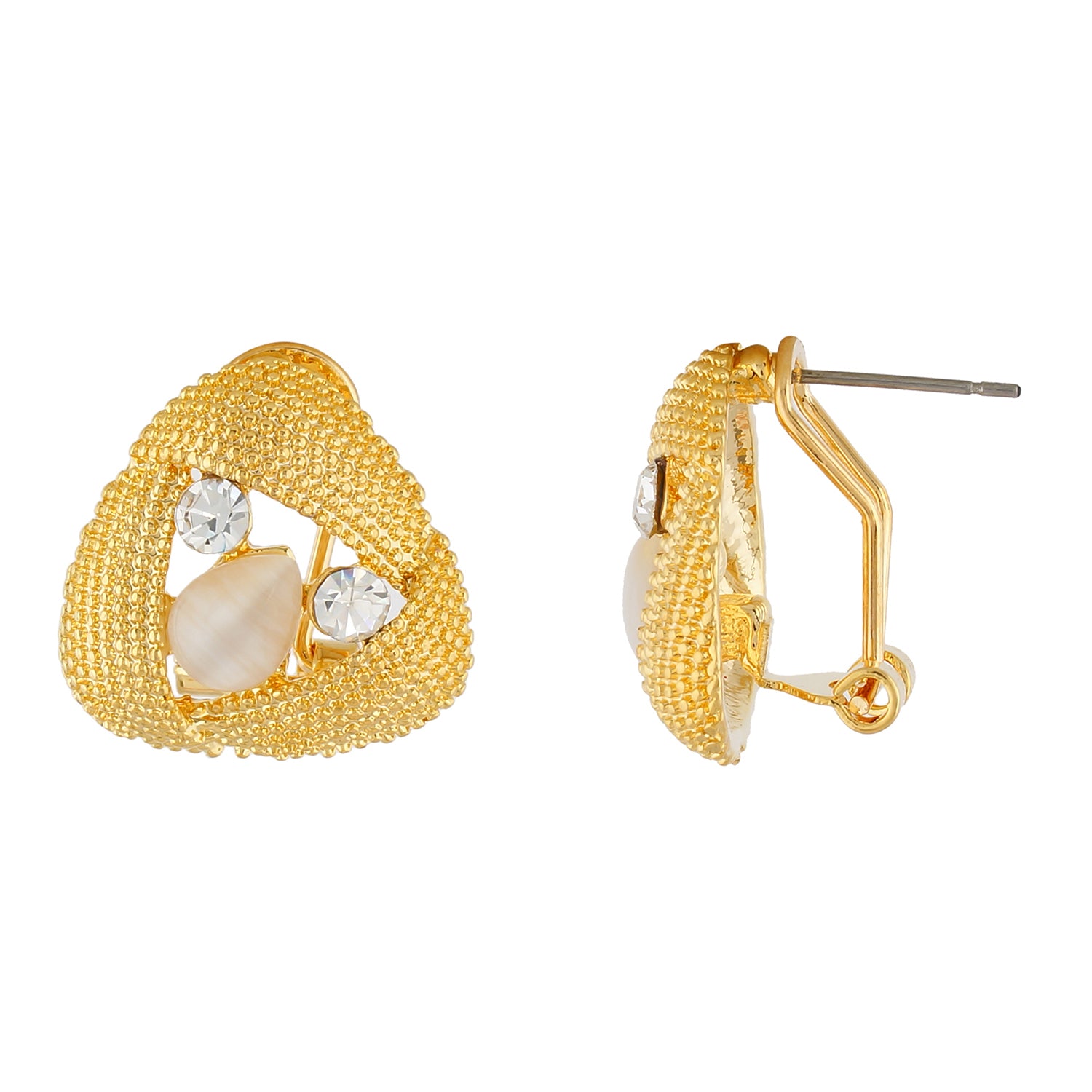 18ct Yellow Gold Fancy Swirl Knot Stud Earrings | Buy Online | Free and  Fast UK Insured Delivery