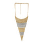  Gold and Silver Coloured Triangular Geometrical Necklace For Girls and Women