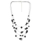 Black colour Multi Strand design Necklace Set for girls and women