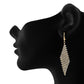 Gold colour Rhombus Design Hanging Earrings for Girls and Women