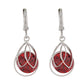 Incredible Red and Gold Colour Drop Shape Earring for Girls and Women