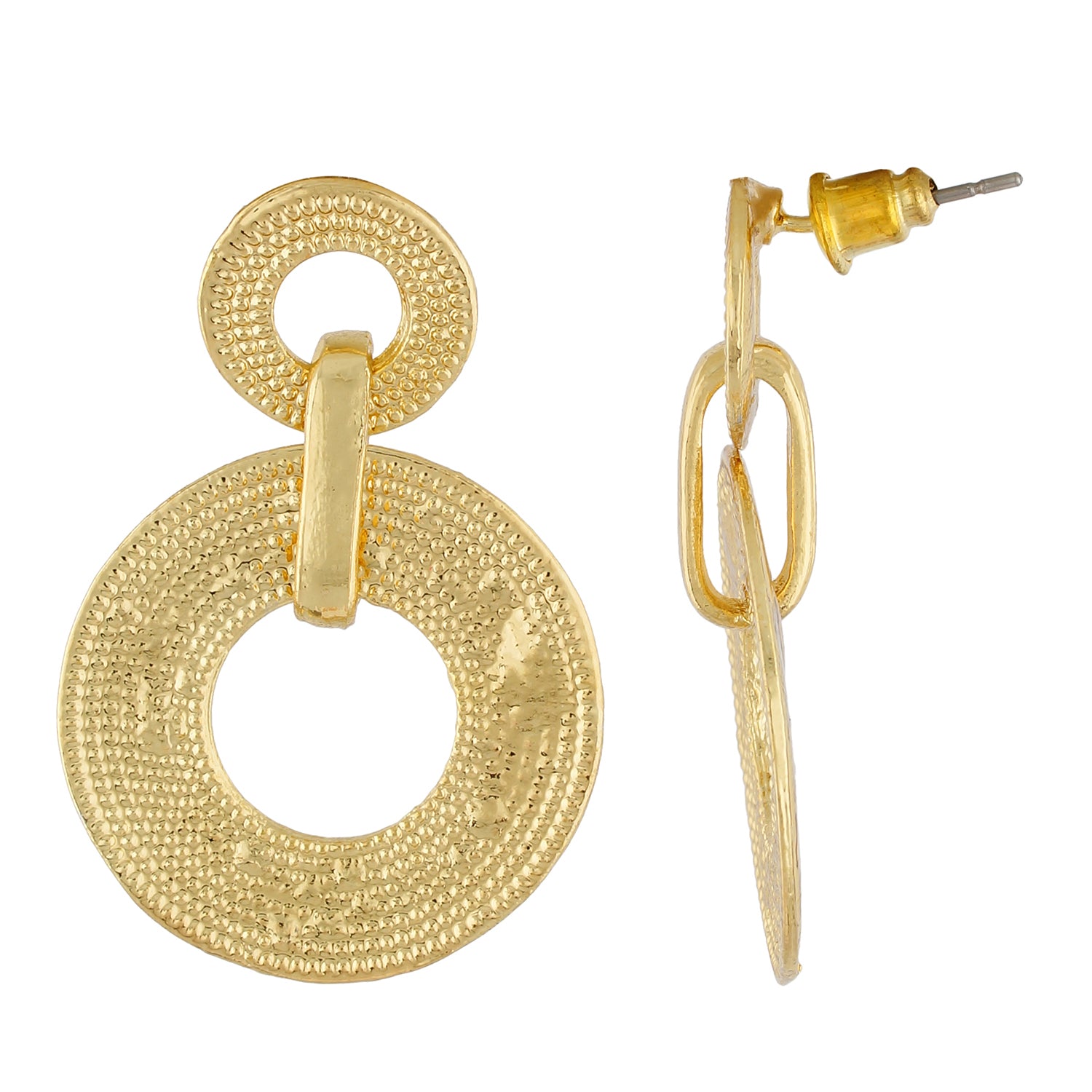 Showroom of 20k gold exclusive round shape design earring | Jewelxy - 221134