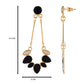 Black colour Drop Design Hanging Earrings for Girls and Women