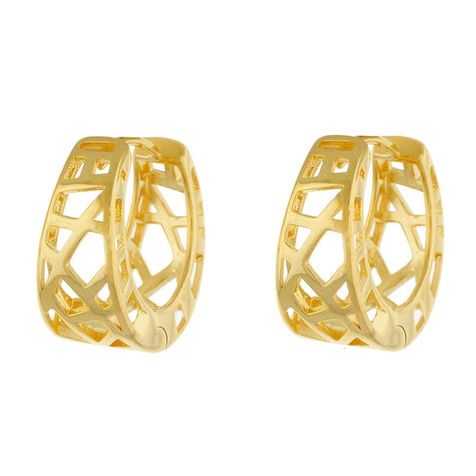 Gold colour Round design Hoop for girls and women