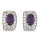Breathtaking Purple and Silver Colour Small Ear Bali’s for Girls and Women