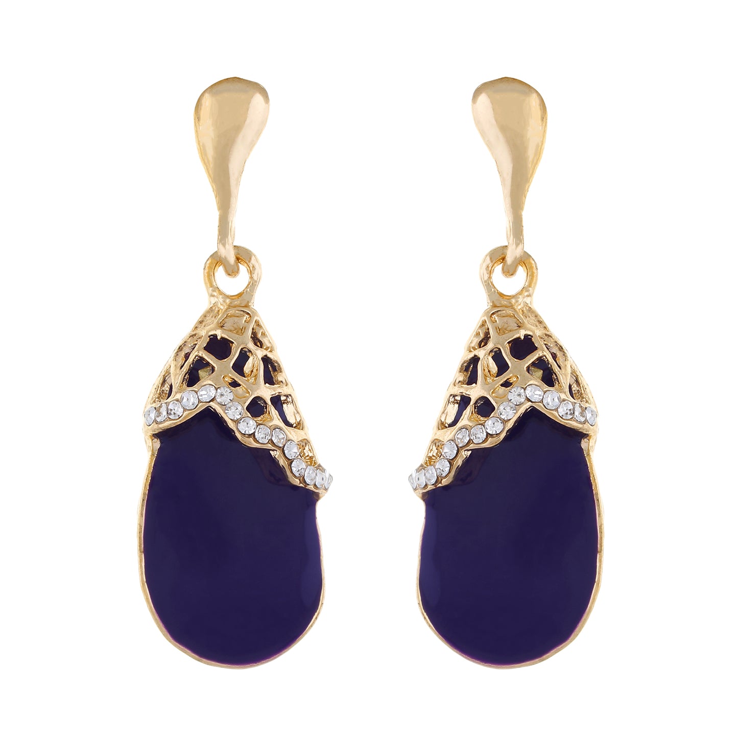 Purple colour Drop Design Hanging Earrings for Girls and Women