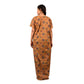 Printed Cotton Nighty For Women - Brown