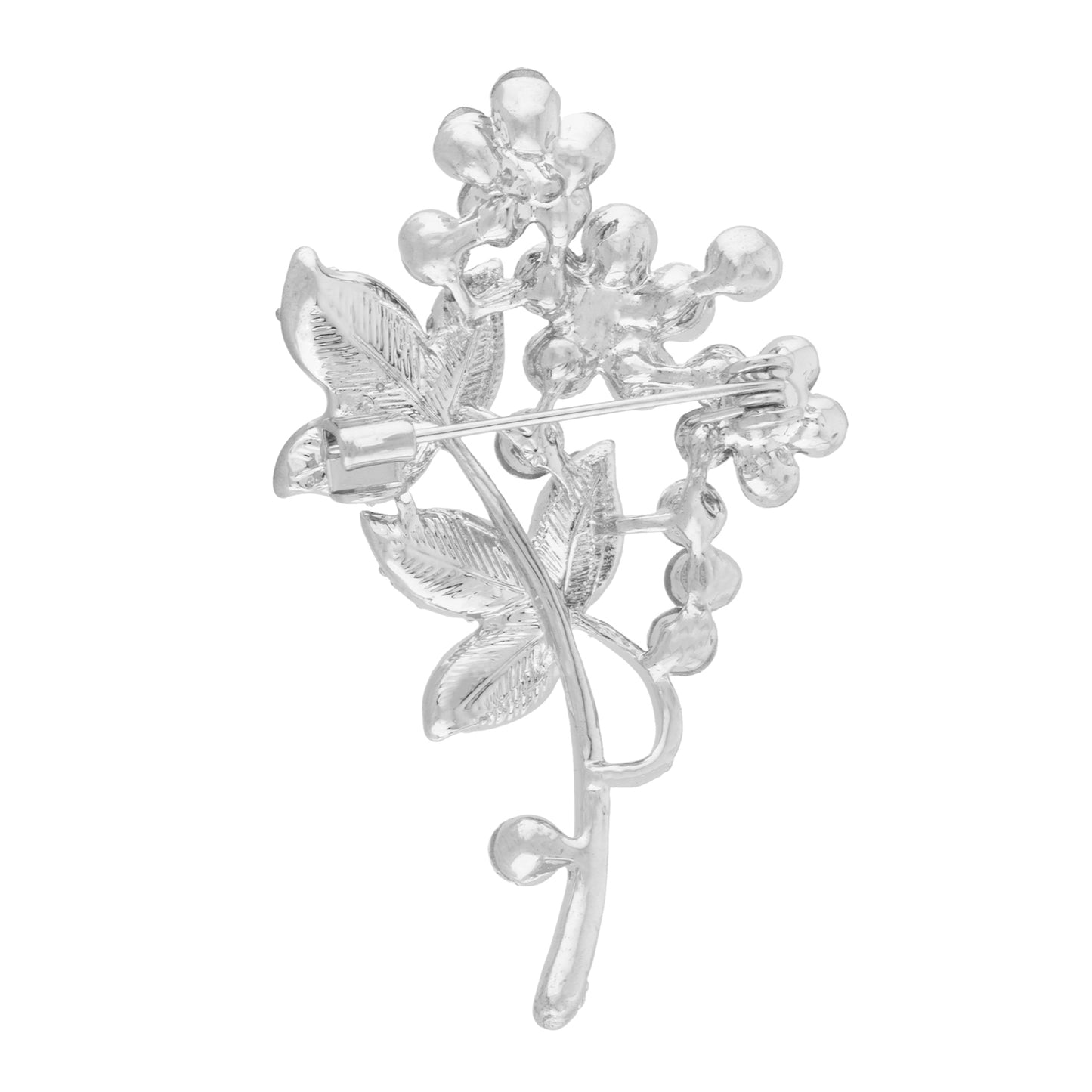 Outstanding Silver Colour Bouquet Shape Alloy Brooch for Men and Women