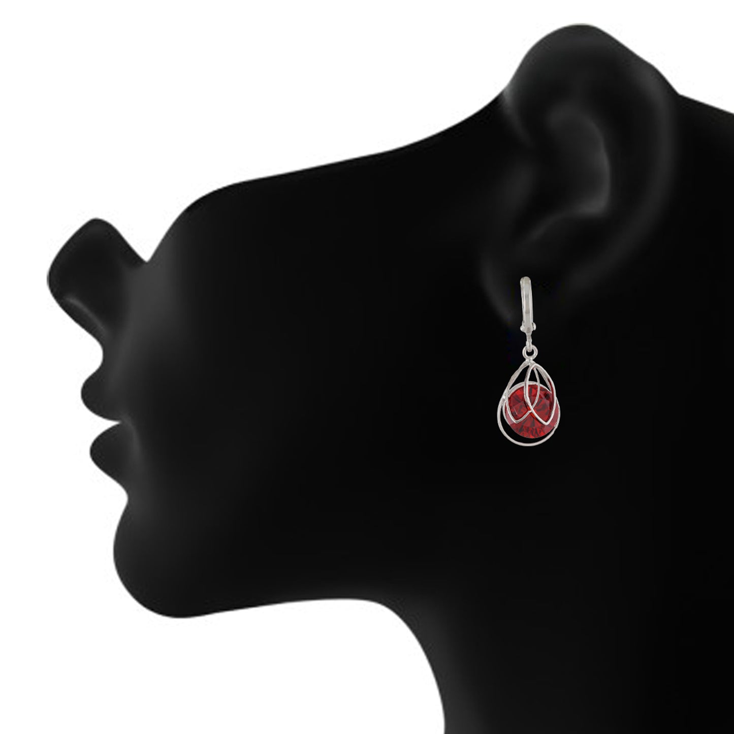 Incredible Red and Gold Colour Drop Shape Earring for Girls and Women