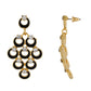 Impressive Black and Gold Colour Bunch of Circles Design Earring for Girls and Women