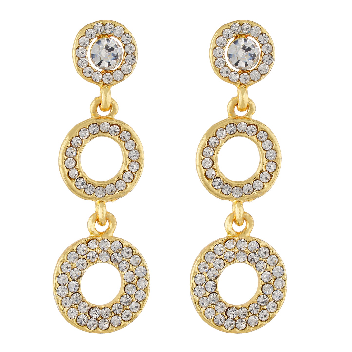 Awesome Gold Colour Round Shape Earring for Girls and Women
