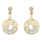 Stylish Gold Colour Round Shape Earring for Girls and Women