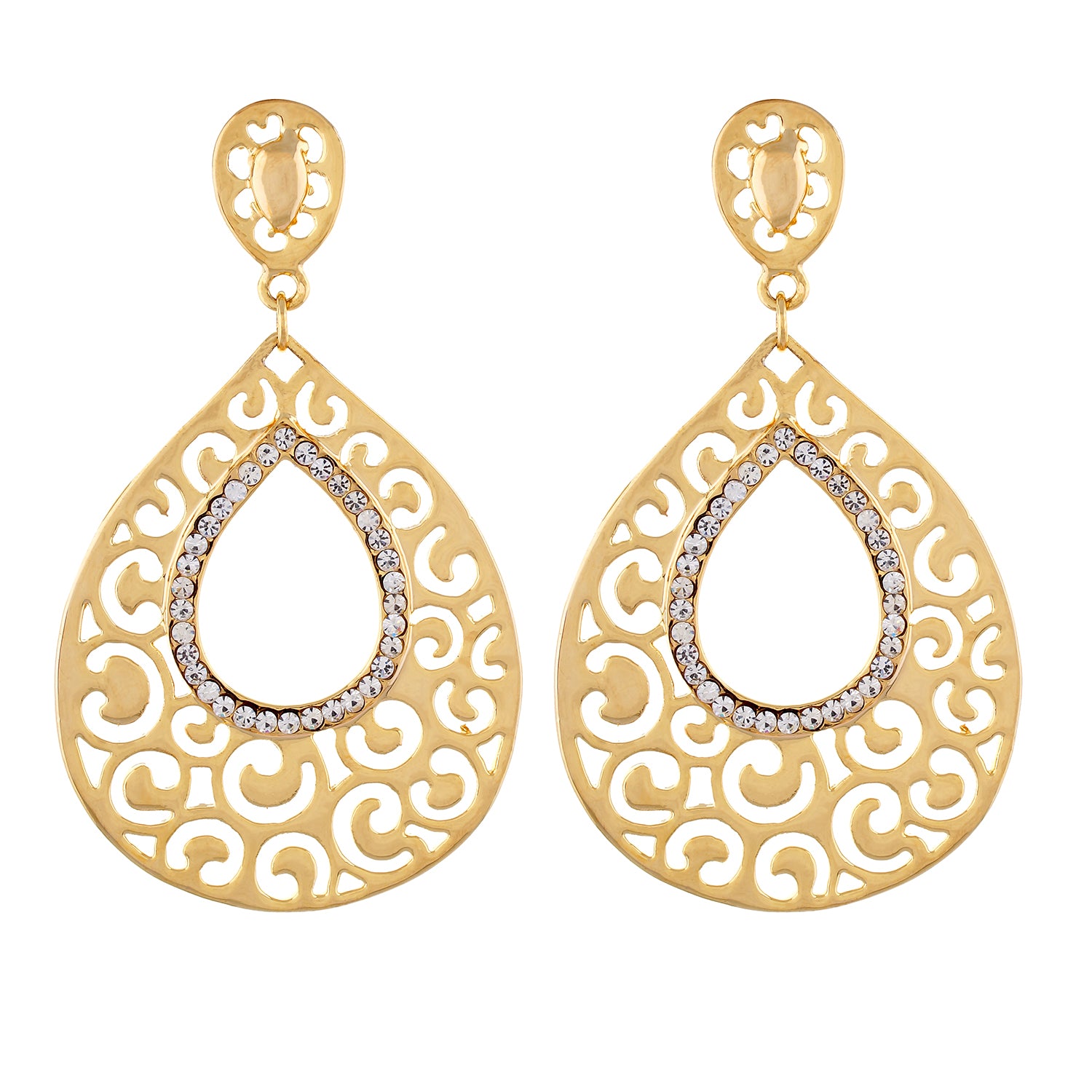 Gold colour Drop design Danglers for girls and women