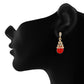 Red colour Drop Design Hanging Earrings for Girls and Women