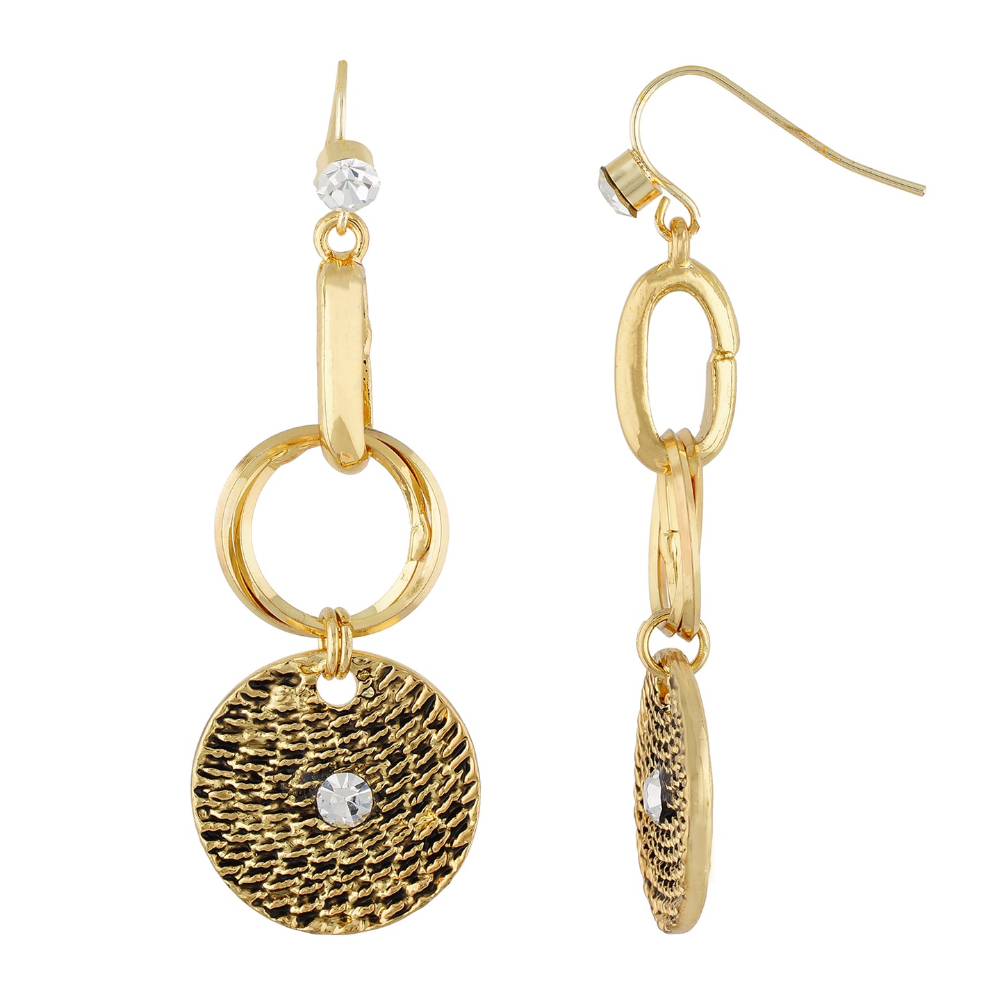 Glamorous Gold Colour Round Shape Earring for Girls and Women