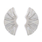 Silver colour Geometrical Design  Stud Earrings for Girls and Women
