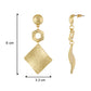 Dashing Gold Colour Rhombus Design Earring for Girls and Women