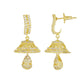 Stylish Gold Plated CZ Copper Jhumki for Ladies and Girls