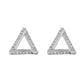 Sassy Silver Colour Triangular Shape Alloy Clip On Earrings for Girls