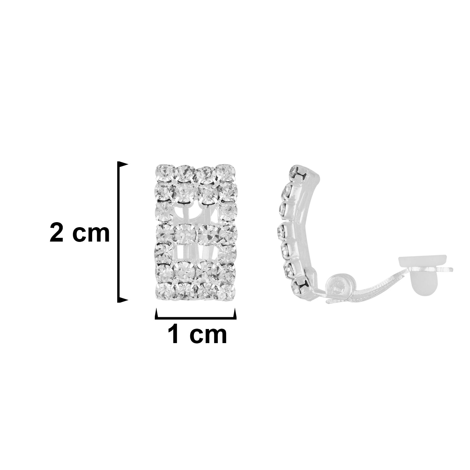 Outstanding Silver Colour Alloy Clip On Earrings for Girls