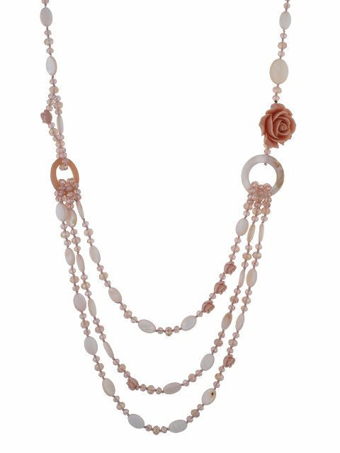 Pink colour Western design Necklace