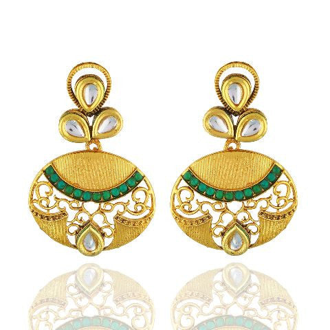 Green colour Earring