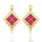 Pink colour Earring
