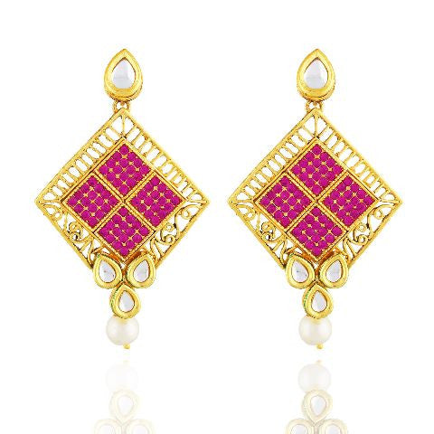Pink colour Earring