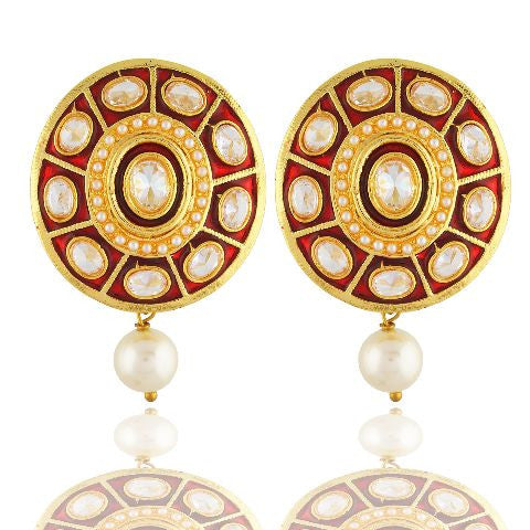 Red colour Earring