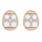 Gold colour oval shape Earring