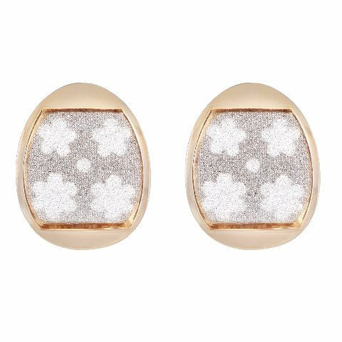 Gold colour oval shape Earring