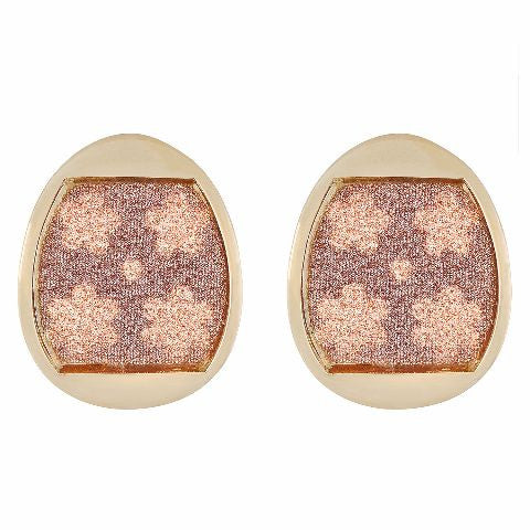 Gold colour oval shape Earring