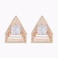 Copper colour Triangle shape Studded Earring