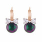 Gold colour round shape Pearl Earring
