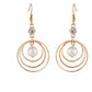Gold colour Round shape Stone Studded Earring
