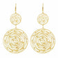 Gold colour Round shape Smartly Crafted Earring