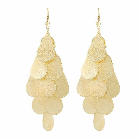 Gold colour Bunch of drops shape Smartly Crafted Earring