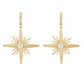 Gold colour Star shape Stone Studded Earring