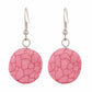 Pink colour Round shape Smartly Crafted Earring