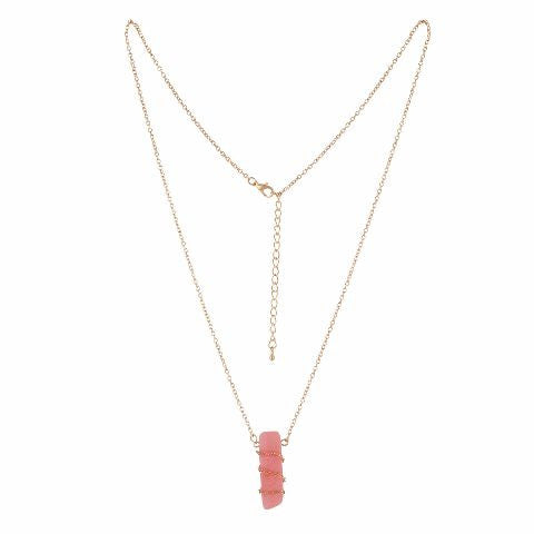 Pink colour Western design Necklace