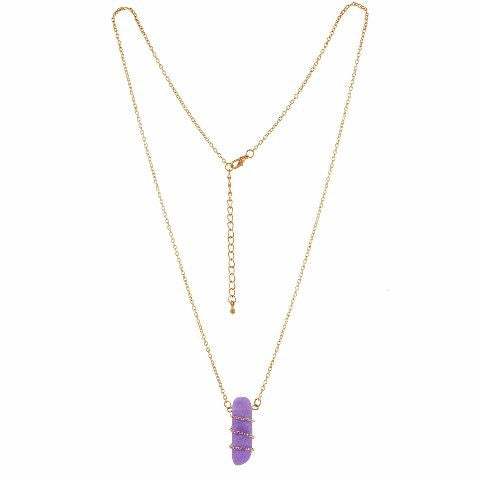 Purple colour Western design Necklace