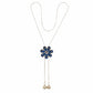 Blue and Silver colour Western design Necklace