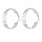 Silver colour Round shape Smarty Crafted Earring