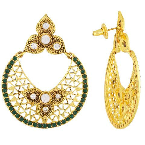 Buy Khushi Jewels Kundan Chandbali Earrings Online | Aza Fashions | Chandbali  earrings, Chandbali, Earrings