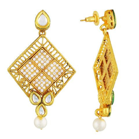 White  colour Earring