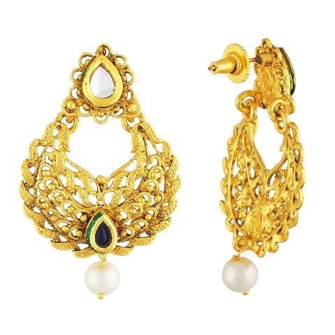 Buy Malabar Gold & Diamonds 22 KT (916) Yellow Gold Sui Dhaga Earring for  Women ERNOB22485_Y at Amazon.in