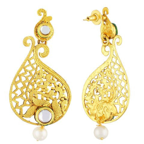 Buy Trendy Floral Wheels Gold Earrings |GRT Jewellers