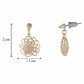 Gold colour Round shape Stone Studded Earring