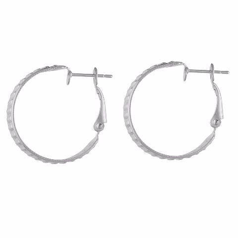 Silver colour round shape Smarty Crafted Earring