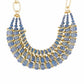 Gold and Blue colour Western design Necklace Set